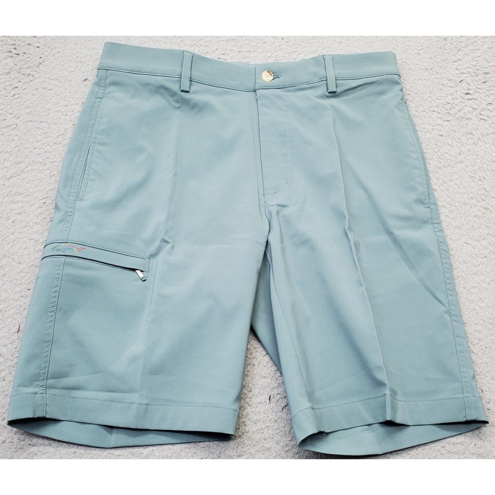 Greg Norman Golf Shorts Mens 30 Green Stretch Performance Waistband‎ G7XLH535